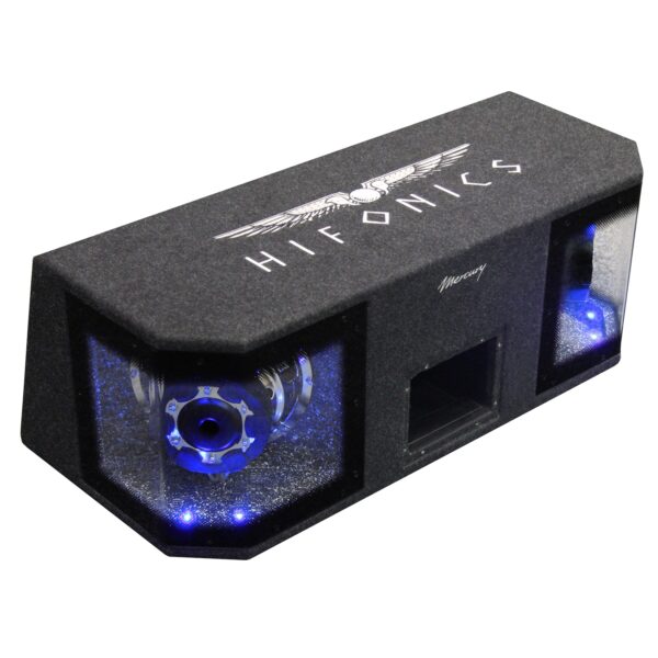 HIFONICS Dual-Bandpass MR-8DUAL   High Performance Bandpass   umschaltbare LED Beleuchtung   600 Watt RMS