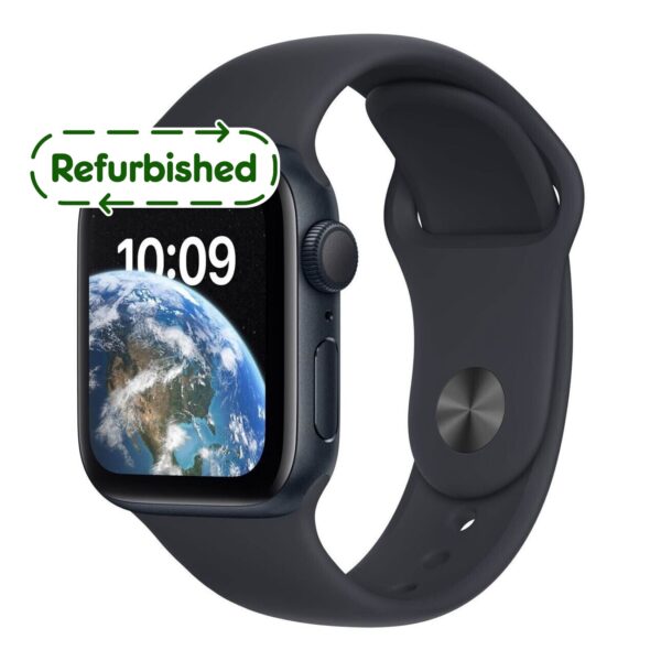 Apple Watch SE 2. Gen GPS 40mm Smartwatch Aluminiumgehäuse Sportarmband Schwarz