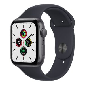 Apple Watch SE 1.Gen GPS 2020 44mm Smartwatch Grau Alu Sportband Black