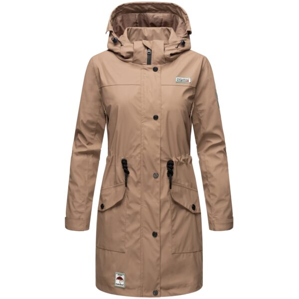 NAVAHOO Damen Outdoorjacke modischer Outdoor Regenmantel Deike