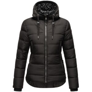 NAVAHOO Damen Steppjacke Warm gesteppte Winterjacke mit Kapuze Renesmee