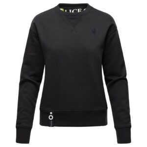 NAVAHOO Damen Stylischer Kapuzensweatshirt Pullover mit Rundhals-Ausschnitt ZUCKERSCHNECKE