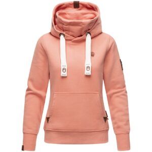 NAVAHOO Damen Kapuzensweatshirt Weicher Hoodie mit dicken Tunnelzugkordeln & Kapuze Raniaa