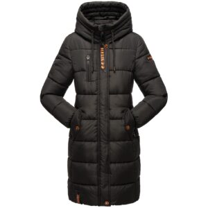 MARIKOO Damen Winterjacke Stepp Outdoor Jacke Anorak Parka Warm Mantel Kapuze Yuikoo