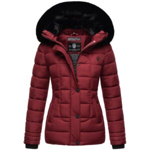 MARIKOO Damen Outdoor Winter Steppjacke mit abnehmbarer Kapuze Qesraa