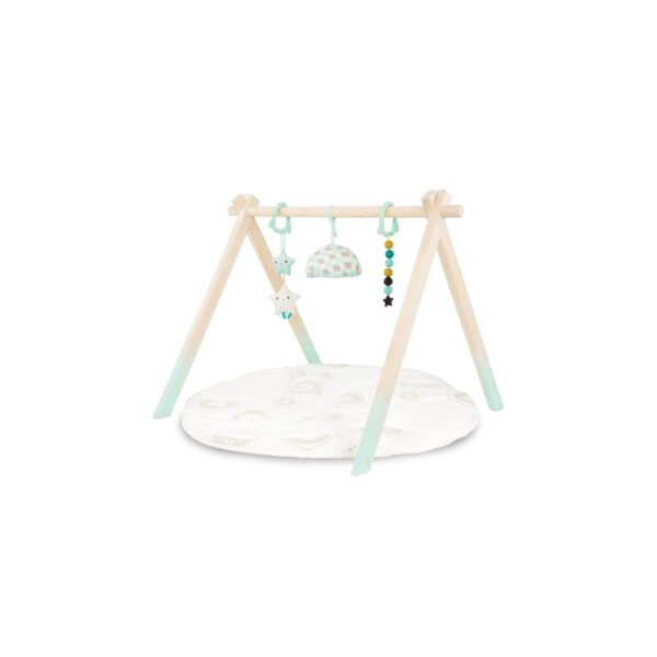 B.TOYS B. Activity Gym aus Holz mit Spieldecke und Stern-Greiflingen