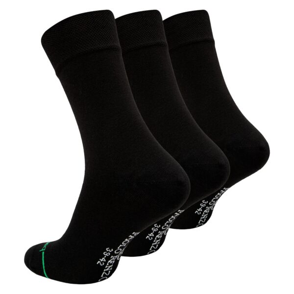 Paolo Renzo® Unisex Bambus Businesssocken 6 Paar - Größe 43/46 - Hellgrau