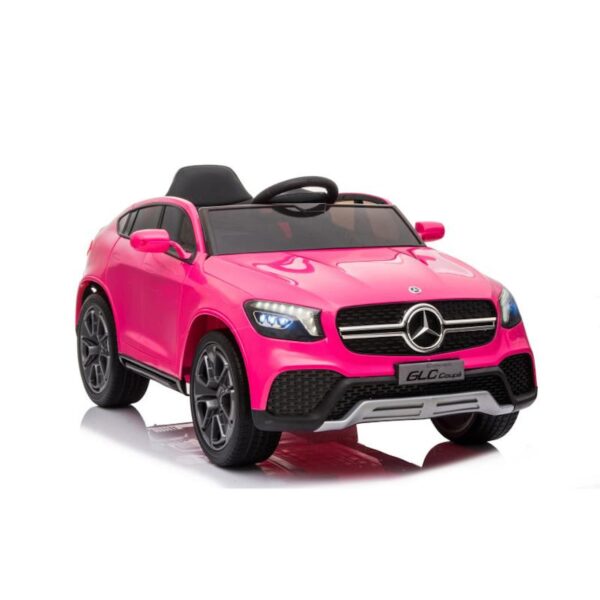 TPFLiving Elektro-Kinderauto Mercedes GLC  pink - Kinderauto - Elektroauto - Ledersitz und Sicherheitsgurt