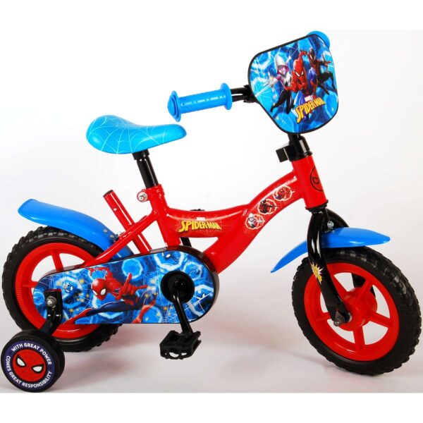 TPFSports Disney Spiderman Kinderfahrrad - Jungen - 10 Zoll - Fester Gang - Rot