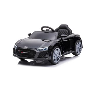 TPFLiving Elektro-Kinderauto Audi R8 Spyder  weiss - Kinderauto - Elektroauto - Ledersitz und Sicherheitsgurt