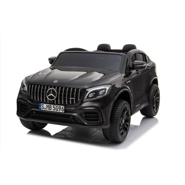 TPFLiving Elektro-Kinderauto Mercedes GLC 63S Doppelsitzer weiss - Kinderauto - Elektroauto - Ledersitz und Sicherheitsgurt