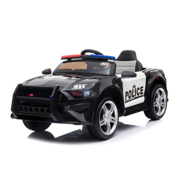 TPFLiving Elektro-Kinderauto US-Polizei Auto Design -07  - Kinderauto - Elektroauto - Sicherheitsgurt