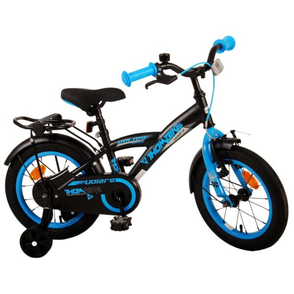 TPFSports Thombike Kinderfahrrad - Jungen - 14 Zoll - 2 Handbremsen - Schwarz/Grün