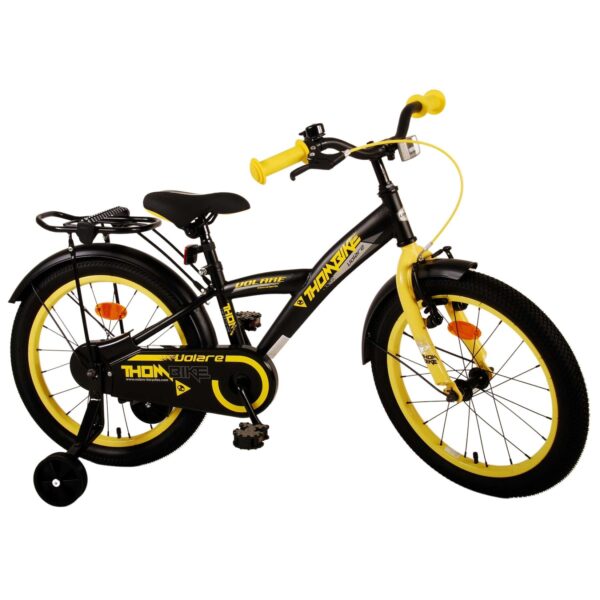 TPFSports Thombike Kinderfahrrad - Jungen - 18 Zoll - Rücktritt + Handbremse - Schwarz Orange