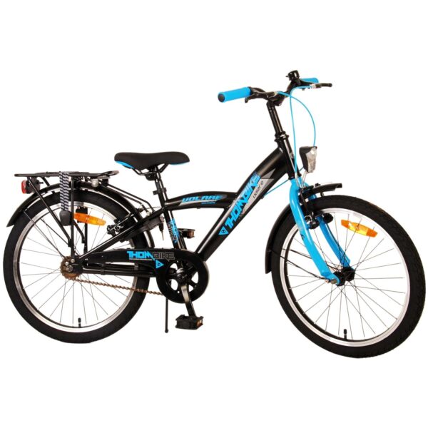 TPFSports Thombike Kinderfahrrad - Jungen - 20 Zoll - Rücktritt + Handbremsen - Schwarz/Blau