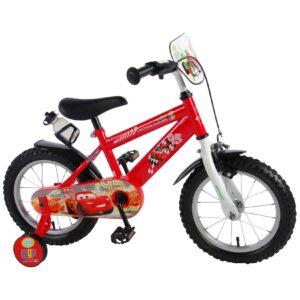 TPFSports Disney Cars Kinderfahrrad - Jungen - 14 Zoll - 2 Handbremsen - Rot