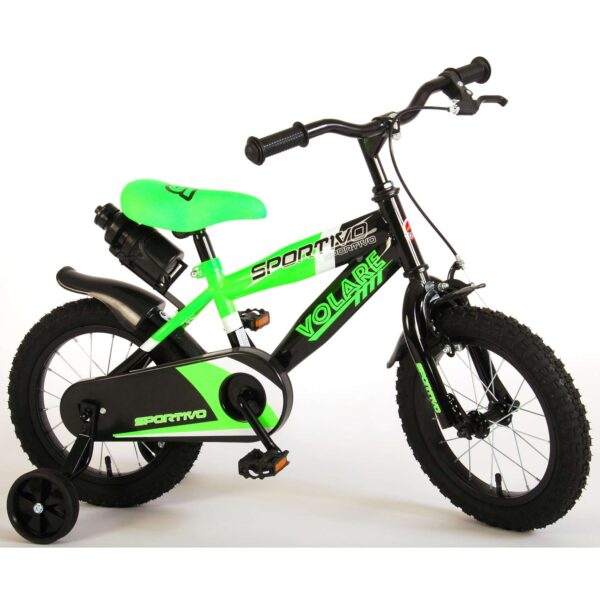 TPFSports Sportivo Kinderfahrrad - Jungen - 14 Zoll - Rücktritt + Handbremse - Neon Gelb