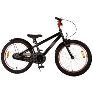 TPFSports Spider-Man Kinderfahrrad - Jungen - 20 Zoll - 2 Handbremsen - Mattschwarz