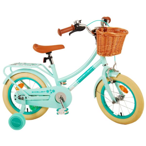 TPFSports Excellent Kinderfahrrad - Mädchen - 14 Zoll - Rücktritt + Handbremse - Grün