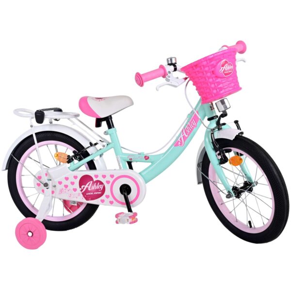 TPFSports Ashley Kinderfahrrad - Mädchen - 16 Zoll - 2 Handbremsen - Rosa/Rot