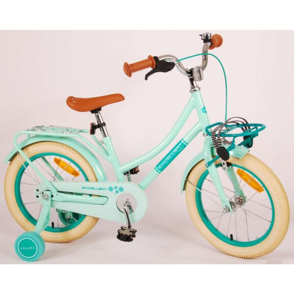 TPFSports Excellent Kinderfahrrad - Mädchen - 16 Zoll - Rücktritt + Handbremse - Schwarz