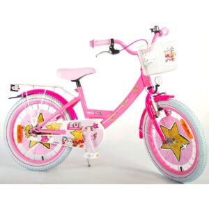 TPFSports LOL Surprise Kinderfahrrad - Mädchen - 18 Zoll - 2 Handbremsen - Pink