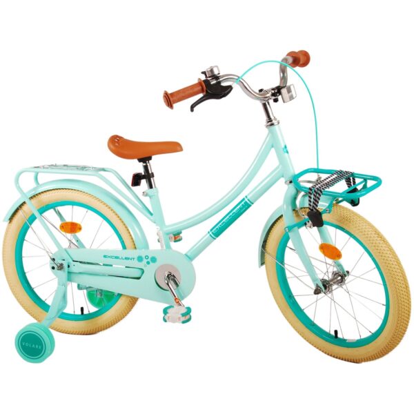 TPFSports Excellent Kinderfahrrad - Mädchen - 18 Zoll - Rücktritt + Handbremse - Weiß