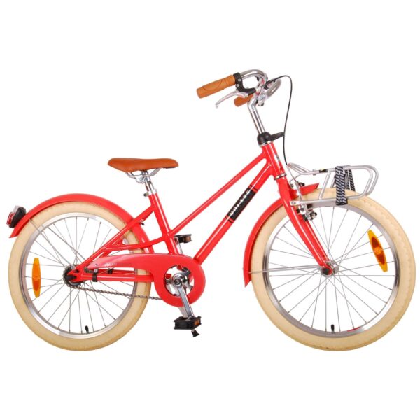 TPFSports Melody Kinderfahrrad - Mädchen - 20 Zoll - Rücktritt + Handbremse - Pastellrot