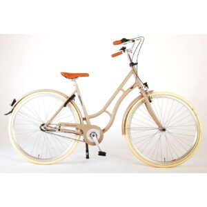 TPFSports Lifestyle Damenfahrrad - 28 Zoll (48cm) - 3 Gänge - Rücktritt + Handbremse - Beige