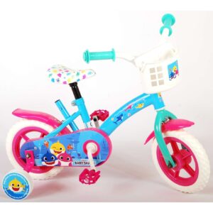 TPFSports Ocean Kinderfahrrad - Jungen und Mädchen - 10 Zoll - Fester Gang - Rosa/Blau