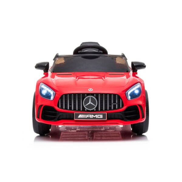 TPFLiving Elektro-Kinderauto Mercedes GT R Mod. 011 schwarz - Kinderauto - Elektroauto - Ledersitz und Sicherheitsgurt