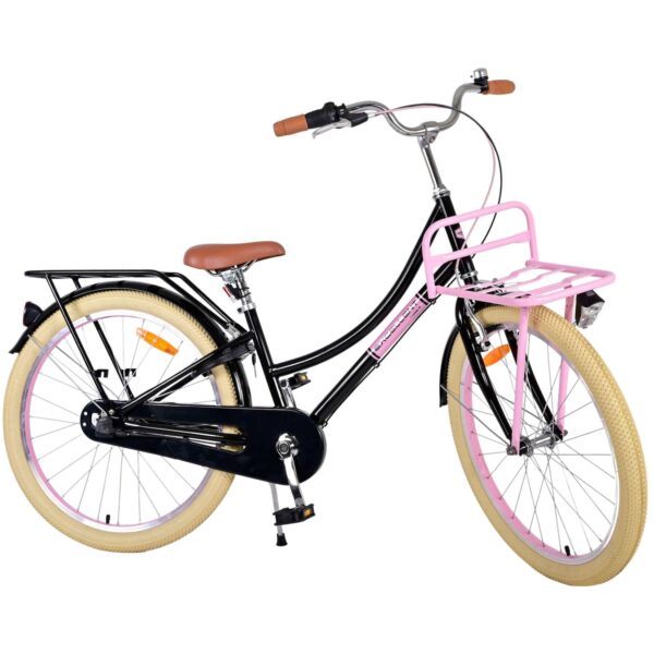 TPFSports Excellent Kinderfahrrad - Mädchen - 24 Zoll - 3 Gänge - Rücktritt + Handbremse - Schwarz