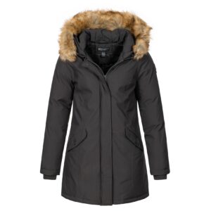 Geographical Norway Winterjacke Mantel mit Kapuze Regular Fit