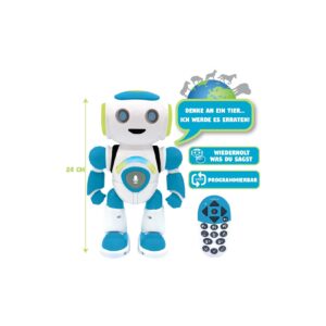 Junior sprechender Lern Roboter POWERMAN® mit Quiz Musik Fernbedienung