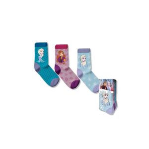 Socken mit attraktivem Muster 3 Paar Frozen Elsa Anna