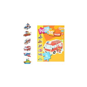 Baby Puzzle-Set Rettungsdienste 6 Fahrzeuge