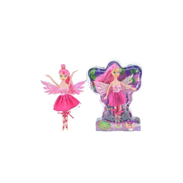 Teenager Puppe Glitzer Fee rosa 22 cm