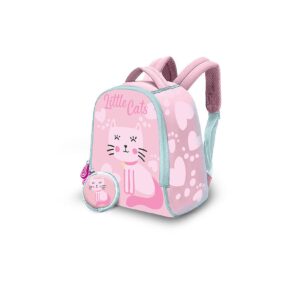 Rucksack mit einer süßen rosa Katze