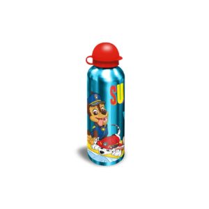 Paw Patrol Aluminium Trinkflasche mit bunten Welpen Motiven