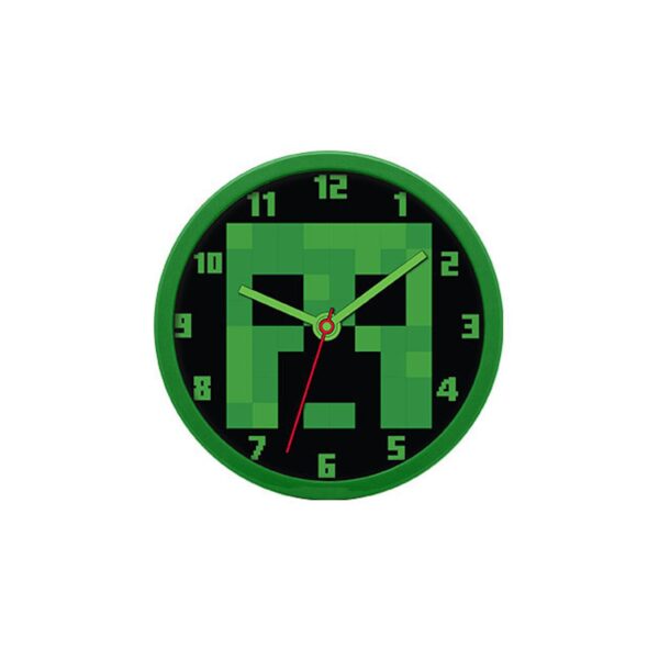 Minecraft Zombie Kopf Analoguhr Wanduhr