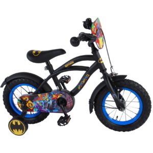 Kinderfahrrad Batman Fahrrad für Jungen 12 Zoll Kinderrad in Schwarz