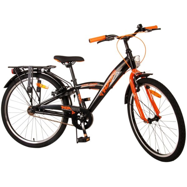 Kinderfahrrad Thombike für Jungen 24 Zoll Kinderrad in Schwarz Orange