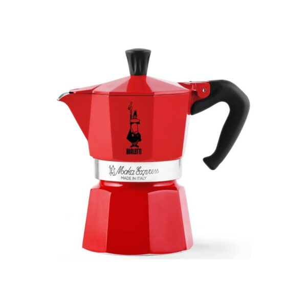 Bialetti Moka Express RED Espressokocher für 1 Tasse