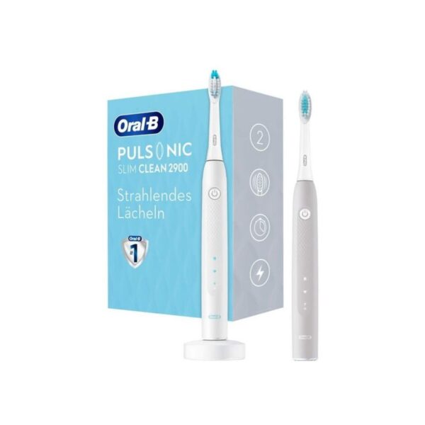 Oral-B Pulsonic Slim Clean 2900 Duo grey/white Elektrische Schallzahnbürste