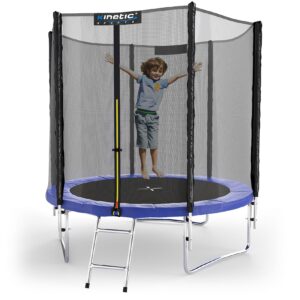 KINETIC SPORTS Outdoor Trampolin mit Sicherheitsnetz - TÜV Rheinland   blau 183 cm Ø 183 cm