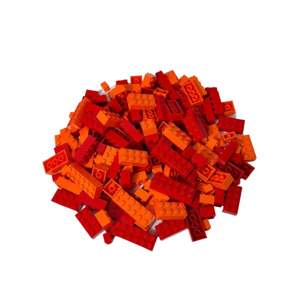 LEGO® Steine Hochsteine Rot & Orange - Teile 200x